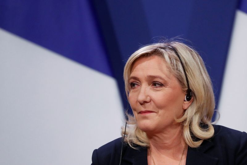 French far-right leader Le Pen and Hungarian PM Orban deliver