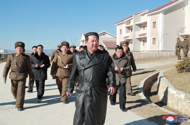 FILE PHOTO: North Korean leader Kim Jong Un visits Samjiyon
