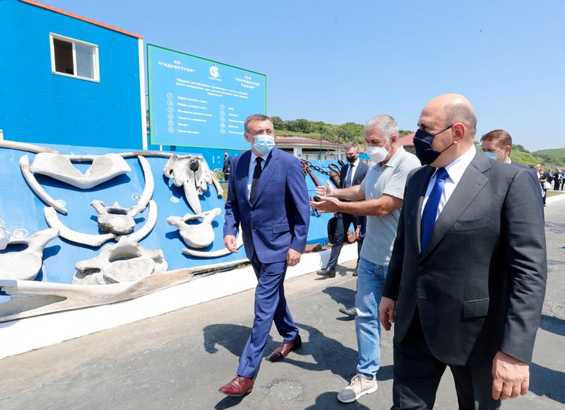 FILE PHOTO: Russian Prime Minister Mishustin visits Iturup Island