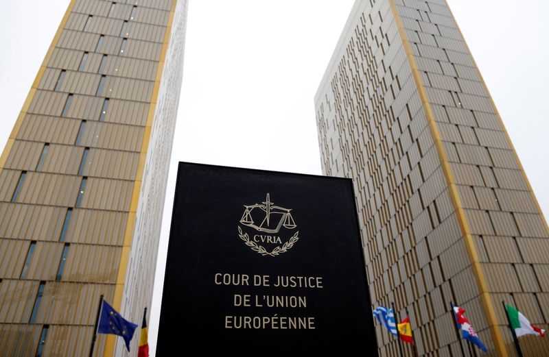 FILE PHOTO: The towers of the European Court of Justice