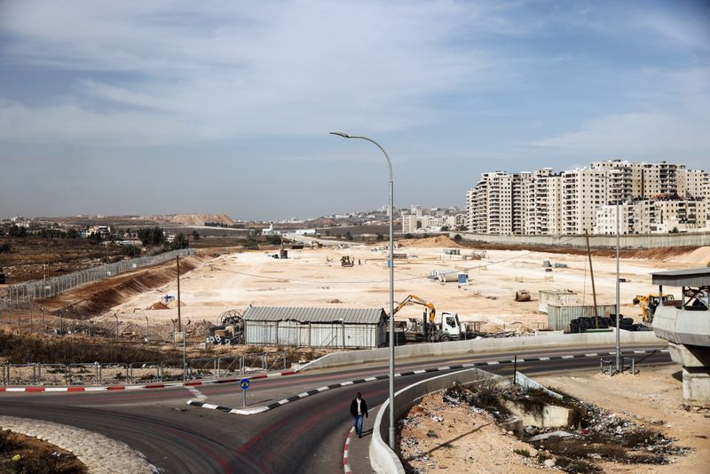 A general view of the former Atarot airport near Qalandia