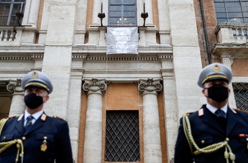 Rome town hall displays banner of jailed Egyptian student Patrick