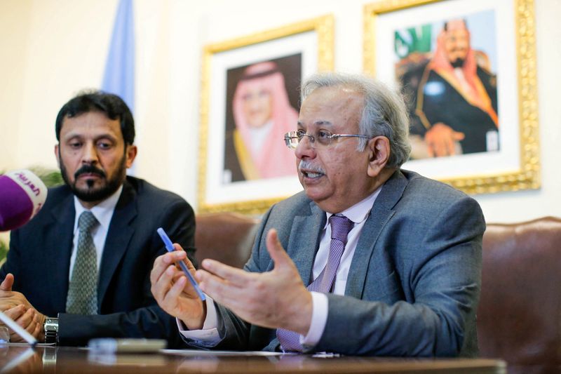 Saudi Arabia’s Permanent Representative to the U.N Mouallimi speaks to