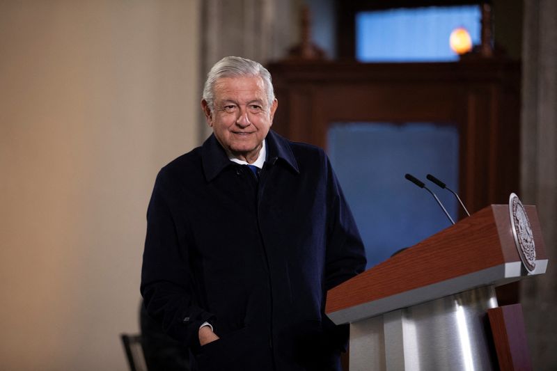 Mexican President Andres Manuel Lopez Obrador holds news conference in