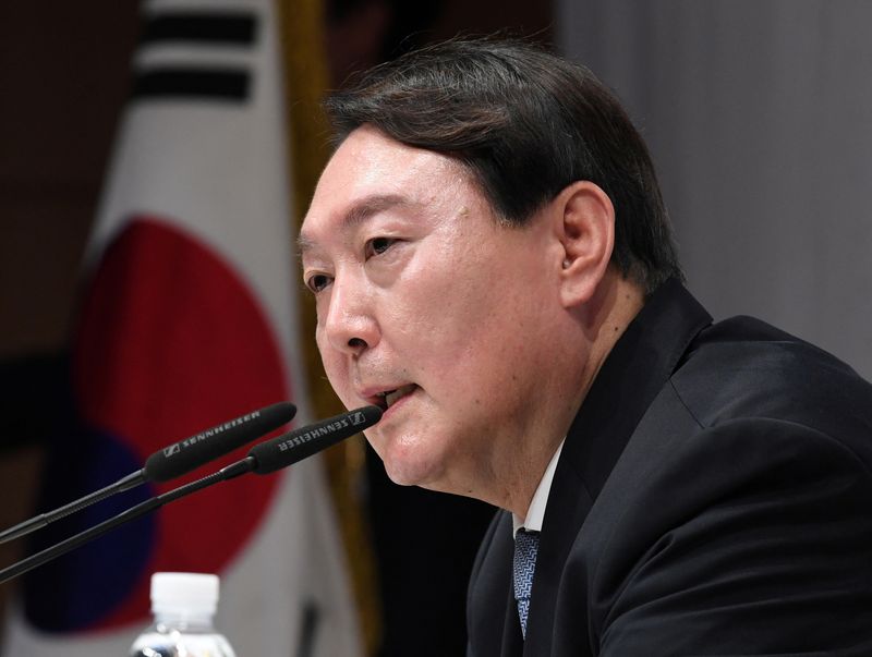 Former Prosecutor General Yoon Suk-yeol speaks to declare his bid