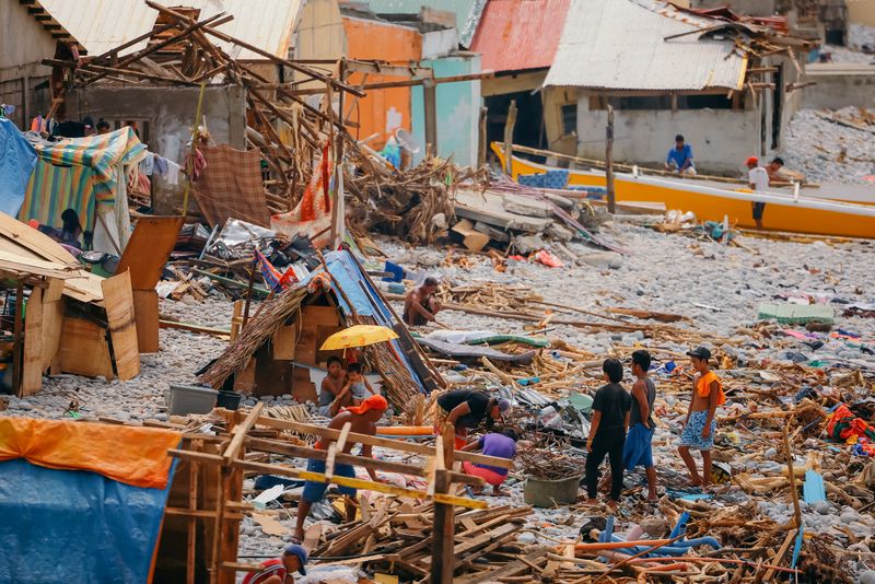 FILE PHOTO: Typhoon Rai aftermath in Surigao city