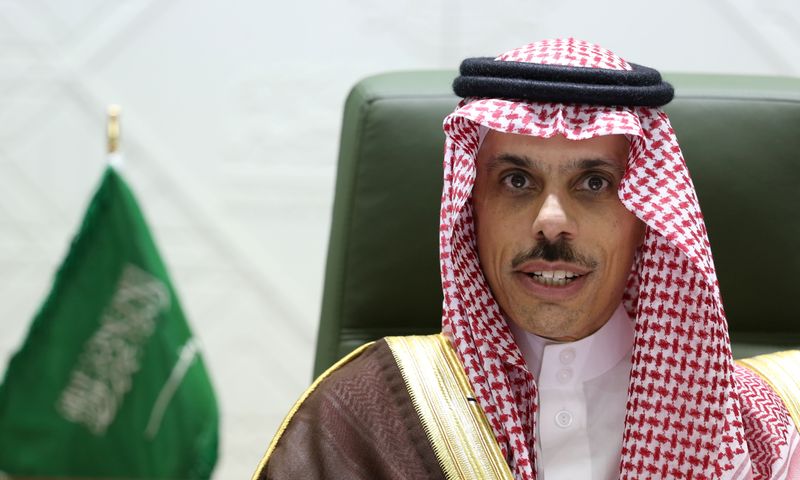 Saudi Arabia’s Foreign Minister Prince Faisal bin Farhan Al Saud