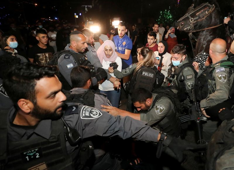 FILE PHOTO: Jerusalem clashes ahead of court case on Palestinians’