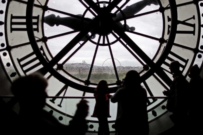 FILE PHOTO: Visitors at the Musee d’Orsay are seen in
