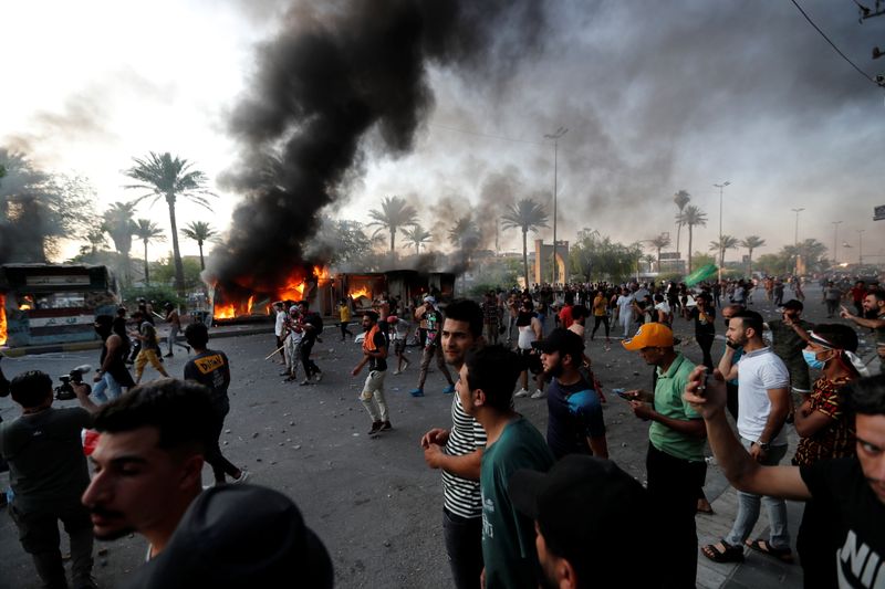 Anti-government protest in Baghdad