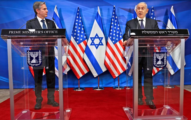 Israeli Prime Minister Netanyahu and U.S. Secretary of State Blinken