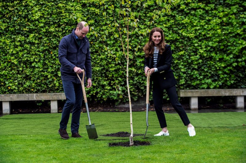 Britain’s Prince William and Catherine, Duchess of Cambridge visit University