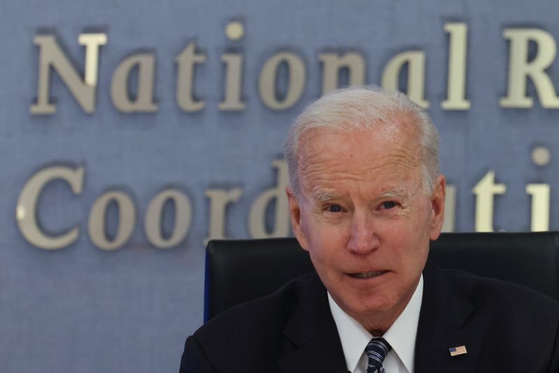 FILE PHOTO: U.S. President Joe Biden visits Federal Emergency Management