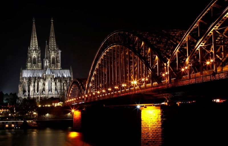 FILE PHOTO: Cologne Cathedral is seen before Earth Hour