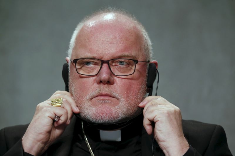 FILE PHOTO: Cardinal Marx attends a news conference at the