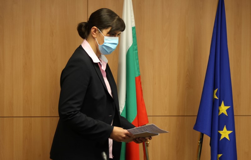 EU Chief Prosecutor Kovesi arrives for a news conference in