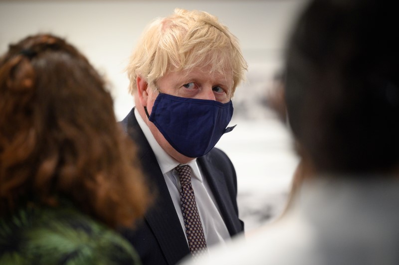 Britain’s PM Johnson visits Falmouth before G7 Summit