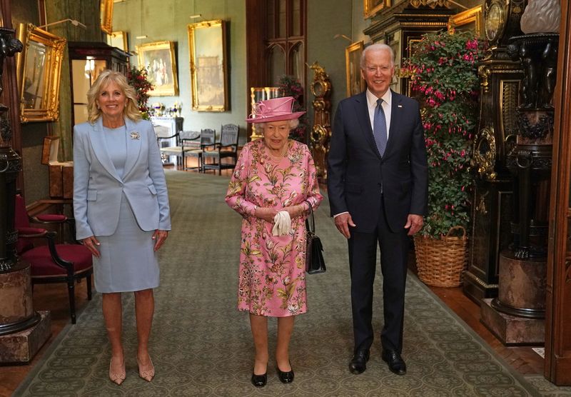 U.S. President Biden and first lady meet Britain’s Queen Elizabeth