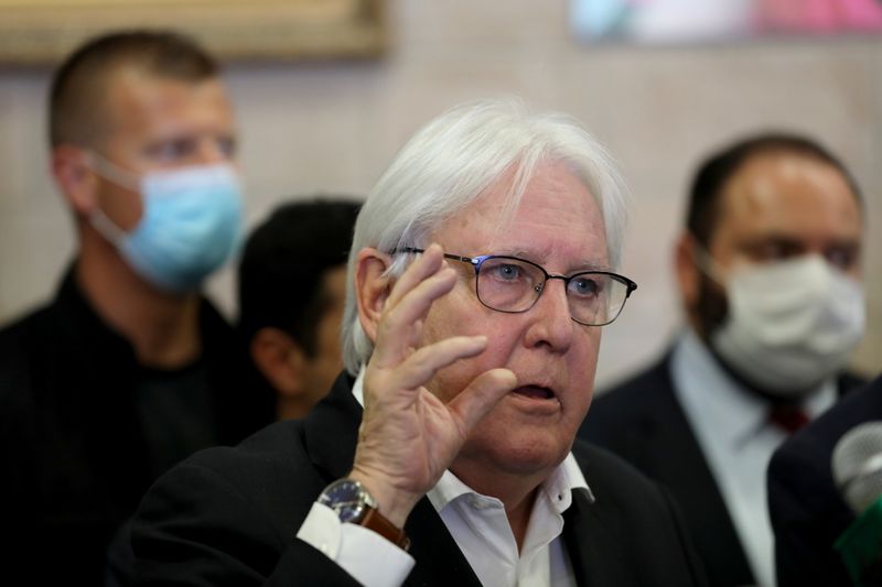 FILE PHOTO: United Nations special envoy to Yemen, Martin Griffiths,