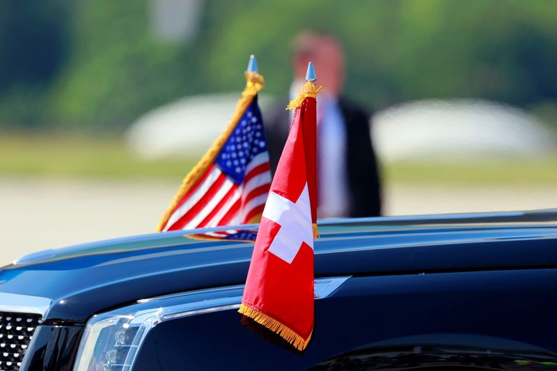 U.S. President Biden arrives in Geneva