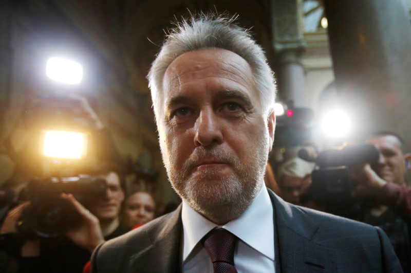 FILE PHOTO: Ukrainian oligarch Dmytro Firtash arrives at court in