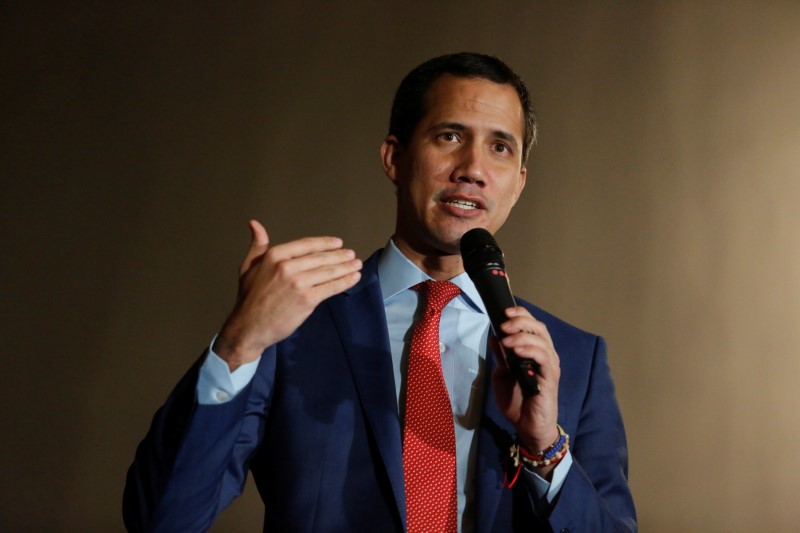 Venezuela’s opposition leader Guaido attends a rally in Ottawa