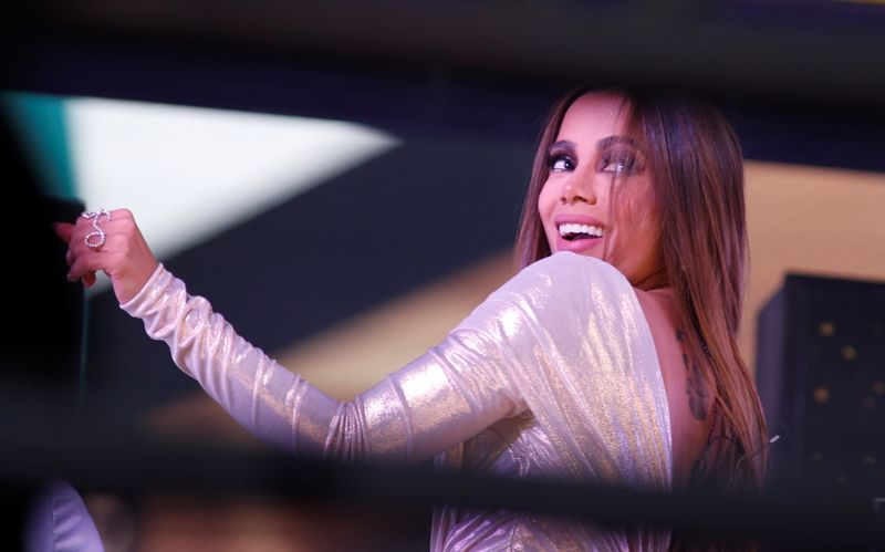 FILE PHOTO: Anitta performs in Times Square on New Years