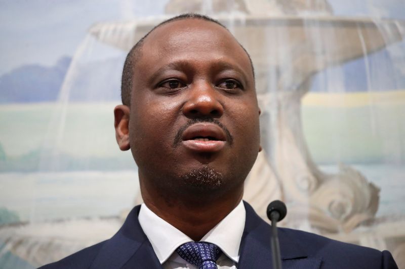 Ivory Coast presidential candidate Guillaume Soro holds news conference in