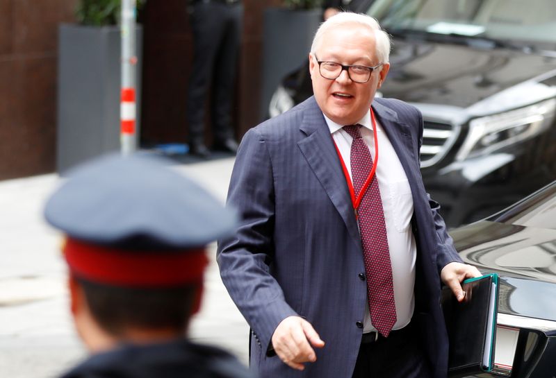 FILE PHOTO: Russian deputy Foreign Minister Sergei Ryabkov meets with