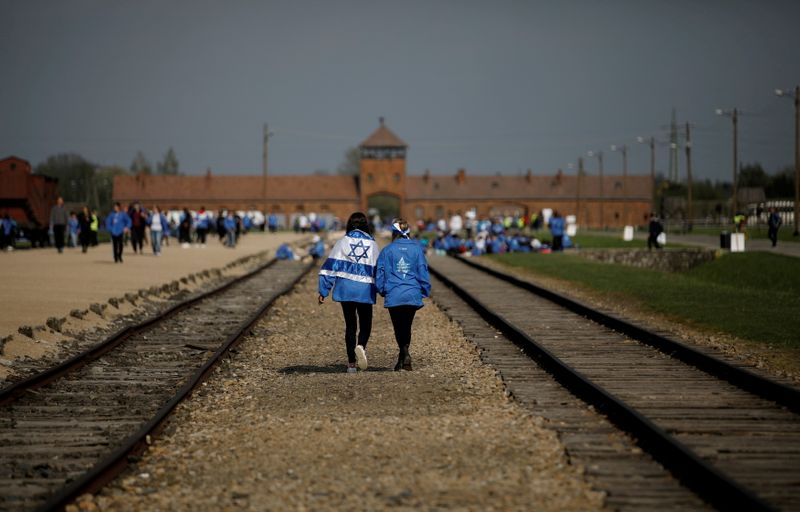 FILE PHOTO: Participants attend the annual “March of the Living”