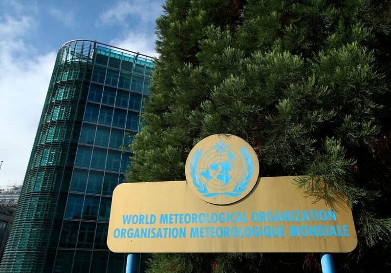 FILE PHOTO: The headquarters of the WMO are pictured before
