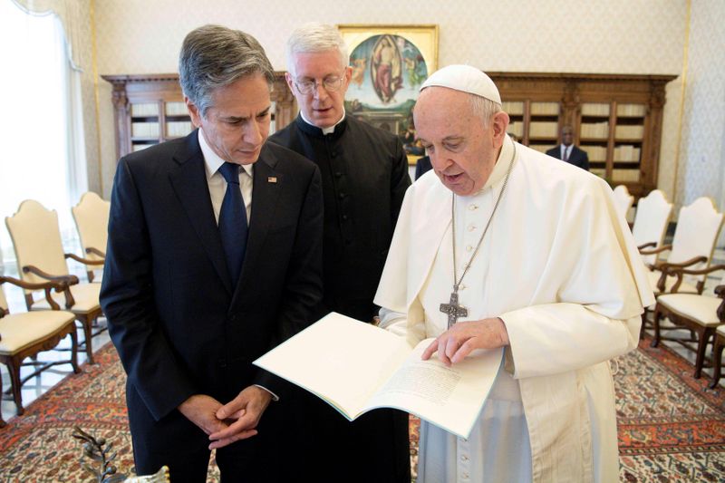 Pope Francis meets with U.S. Secretary of State Antony Blinken