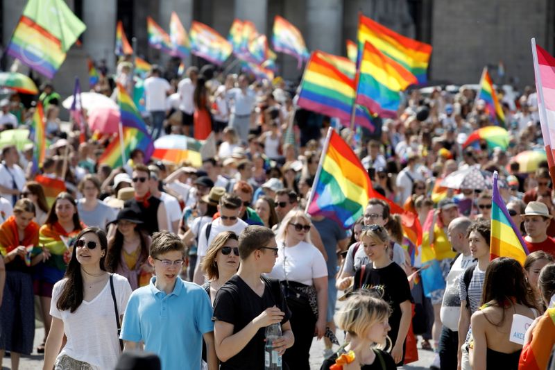 FILE PHOTO: “Equality Parade” rally in support of the LGBT