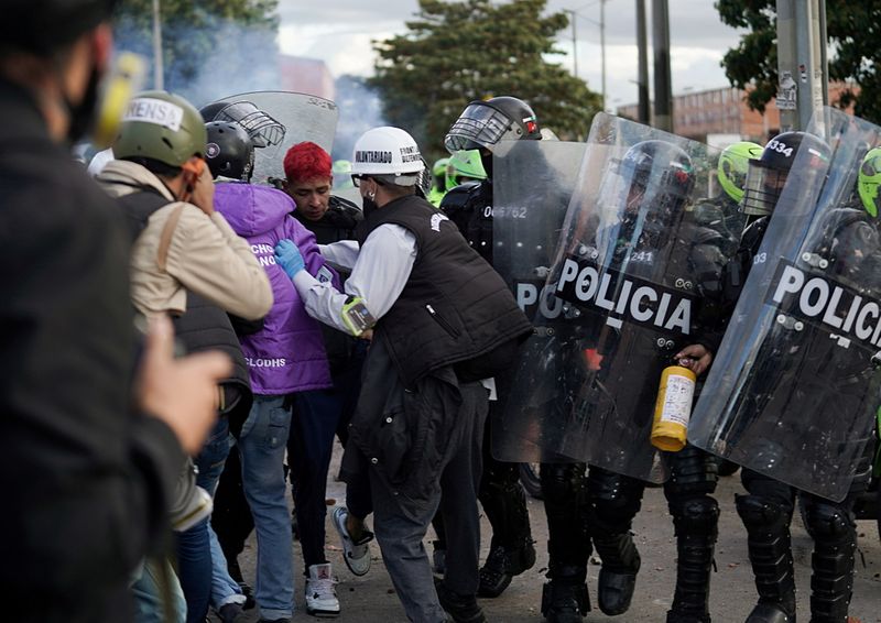 FILE PHOTO: Anti-government protests in Bogota