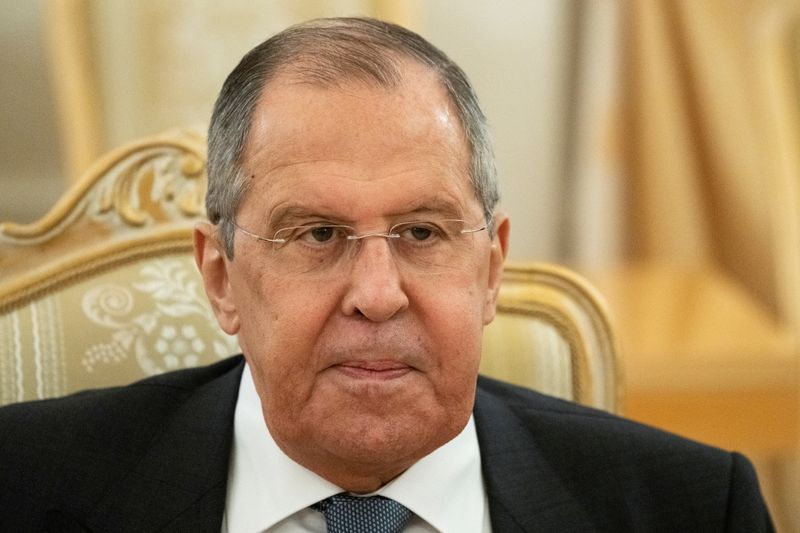FILE PHOTO: Russia’s Foreign Minister Sergei Lavrov meets Bahrain’s Foreign