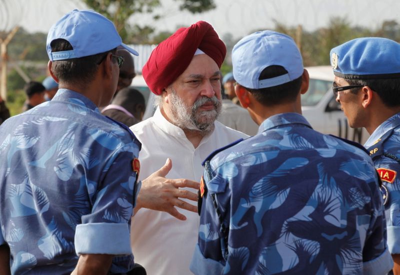 FILE PHOTO: U.N. Security Council member Ambassador Hardeep Singh Puri