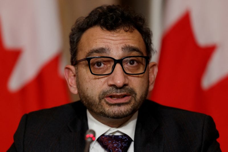 FILE PHOTO: Canada’s Minister of Transport Omar Alghabra takes part