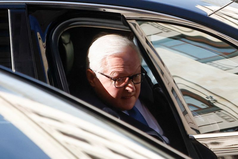 Russia’s Deputy Foreign Minister Ryabkov leaves after talks with U.S.