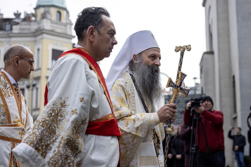 FILE PHOTO: Serbian Orthodox Church enthrones its new Patriarch