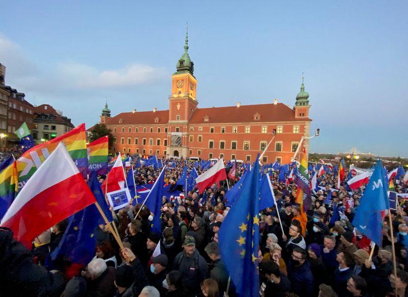 FILE PHOTO: Rally in support of Poland’s membership in the