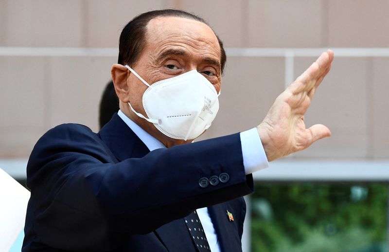 Former Italian Prime Minister Silvio Berlusconi is discharged from Milan’s