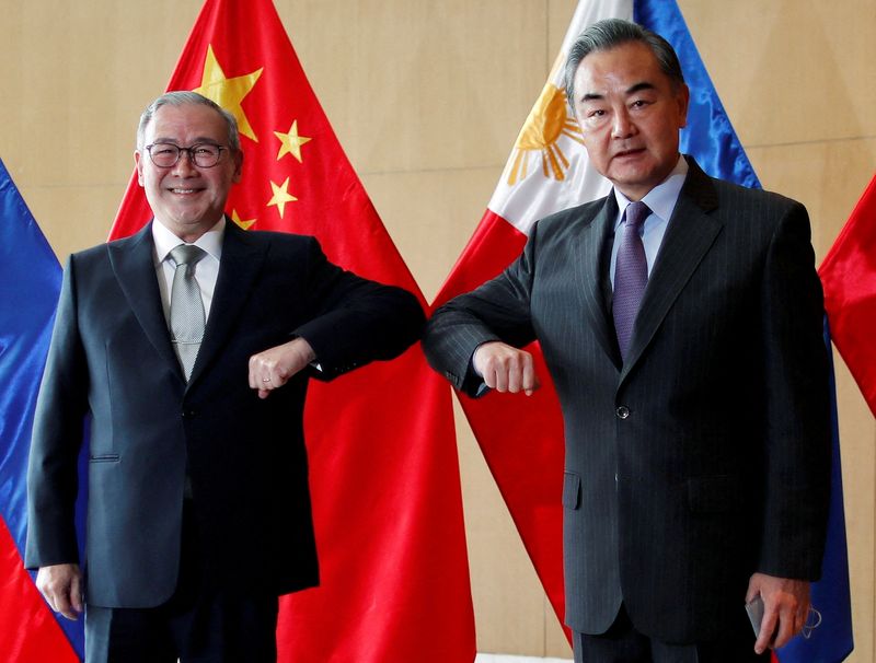 FILE PHOTO: China’s Foreign Minister Wang Yi visits Philippines