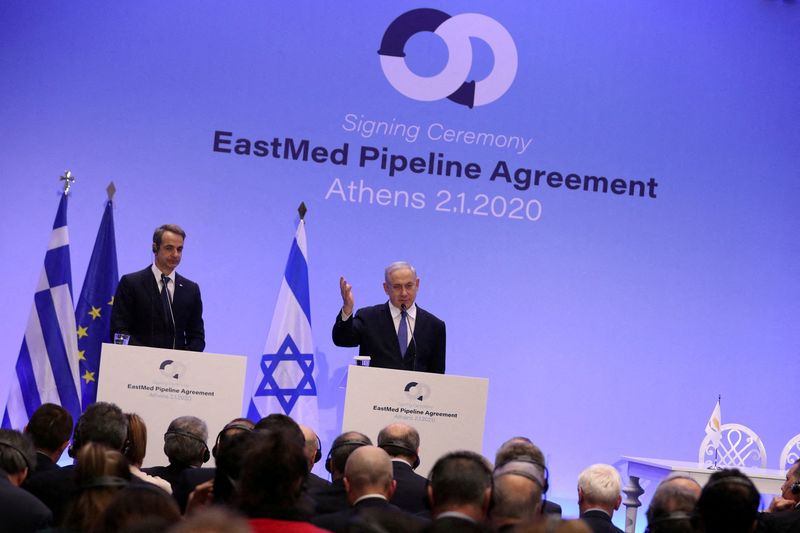 FILE PHOTO: Greece, Israel and Cyprus sign the EastMed gas