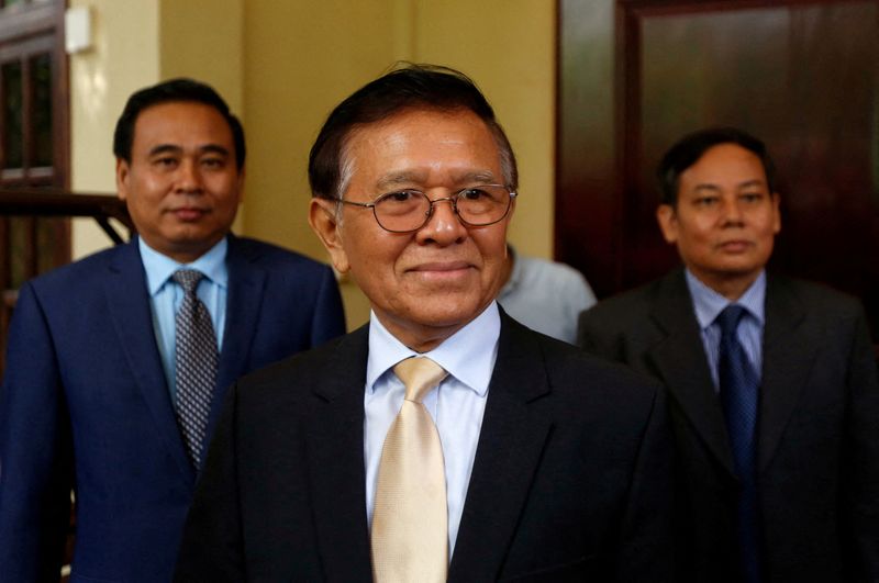 FILE PHOTO: Leader of the CNRP Kem Sokha attends a