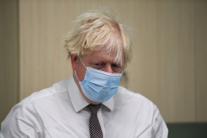FILE PHOTO: Britain’s PM Johnson visits Hexham General Hospital in