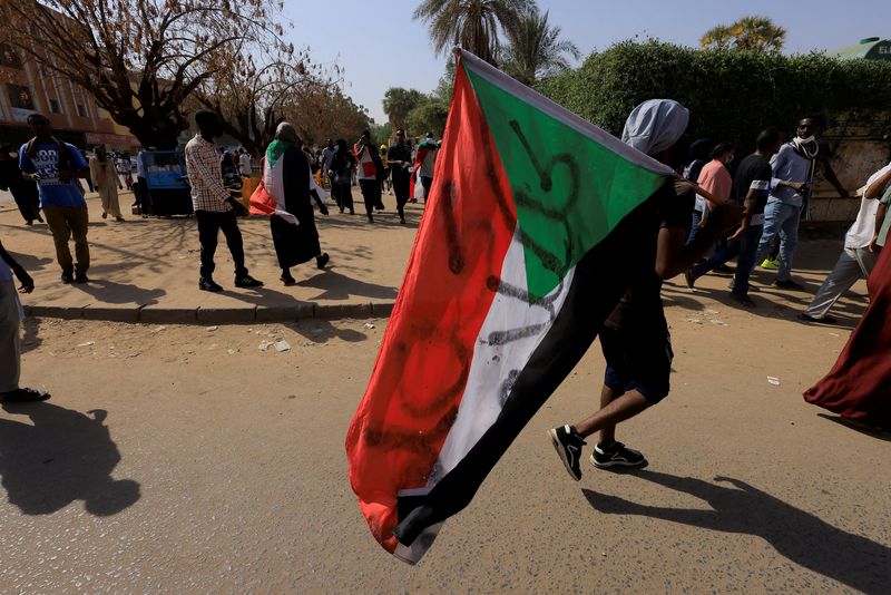 FILE PHOTO: Rally against military rule in Khartoum