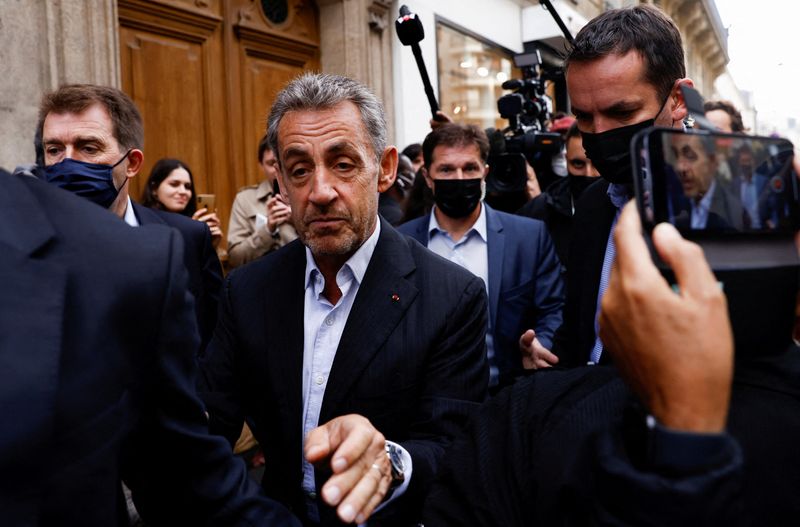 FILE PHOTO: Former French President Sarkozy meets the readers of