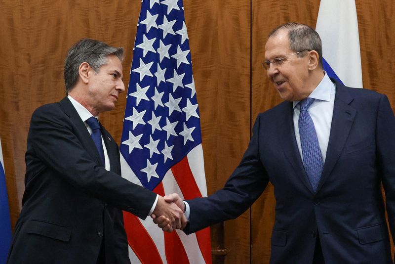 FILE PHOTO: U.S. Secretary of State Blinken meets with Russian