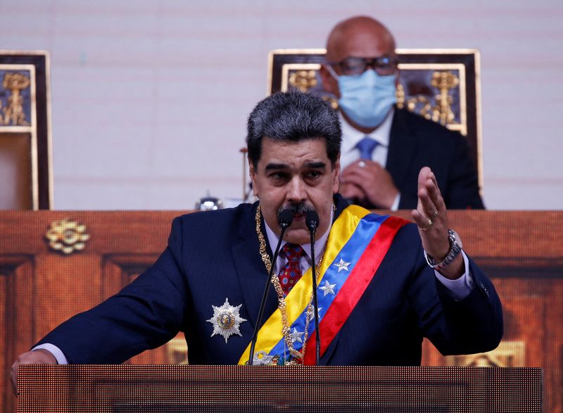 Venezuela’s President Maduro holds annual speech to nation at the