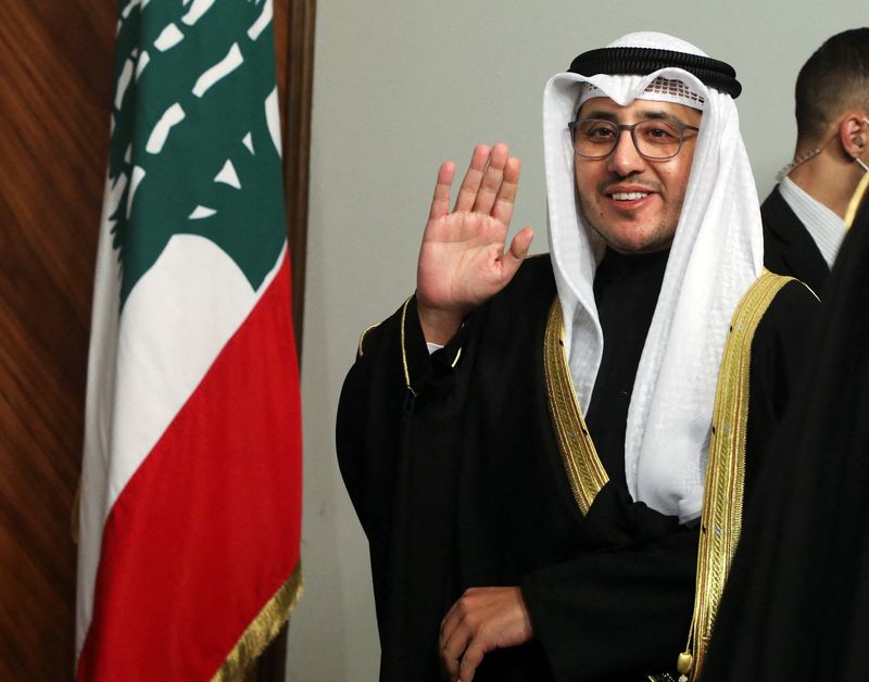 Kuwait’s Foreign Minister Sheikh Ahmad Nasser Al-Mohammad Al-Sabah visits Beirut